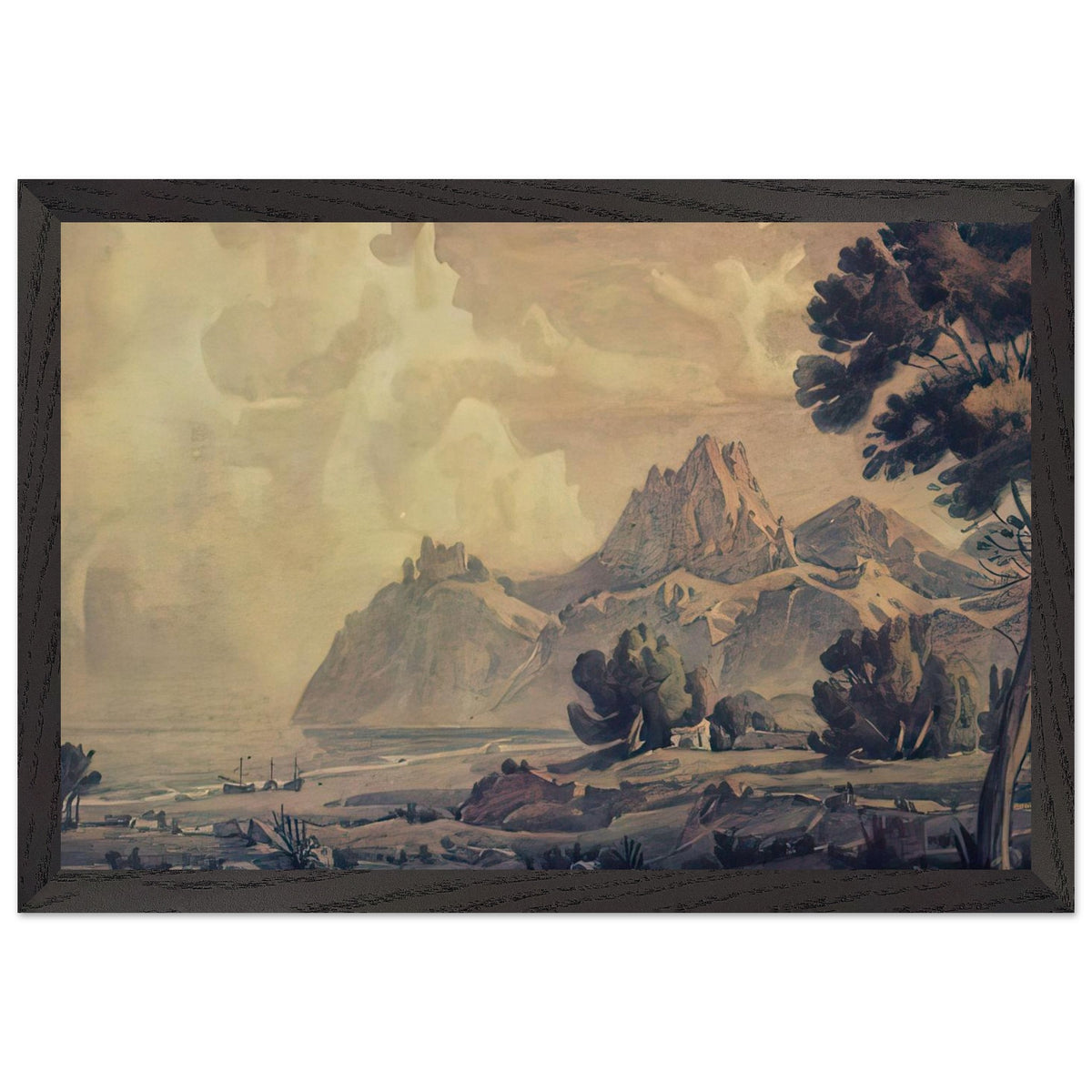 After the Rain by Konstantin Bogaevsky, framed poster, view 2