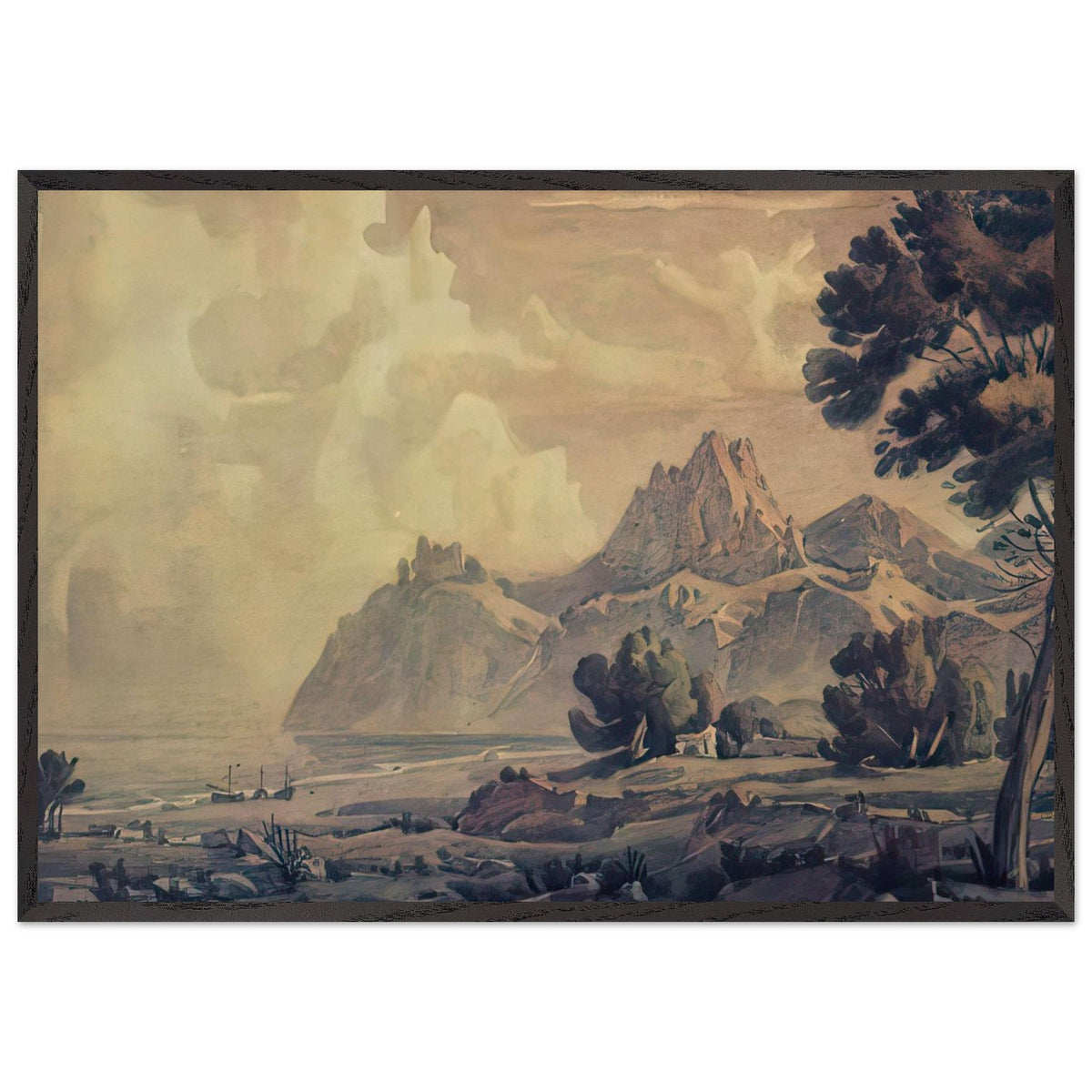After the Rain by Konstantin Bogaevsky, framed poster, view 3