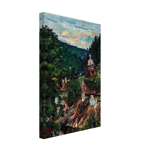 Agapia Valley by Octav Bancila, canvas, view 2