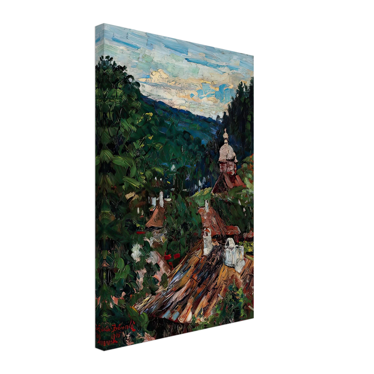 Agapia Valley by Octav Bancila, canvas