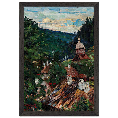 Agapia Valley by Octav Bancila, framed poster, view 2