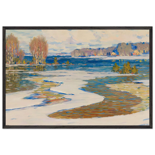 Agrs Pavasaris by Vilhelms Purvitis, framed poster