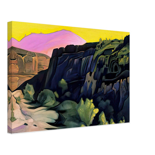 Ajanta. The Rock Temples by Nicholas Roerich, canvas