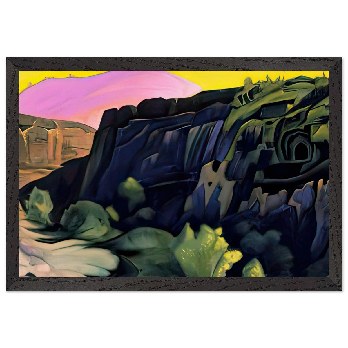 Ajanta. The Rock Temples by Nicholas Roerich, framed poster, view 2