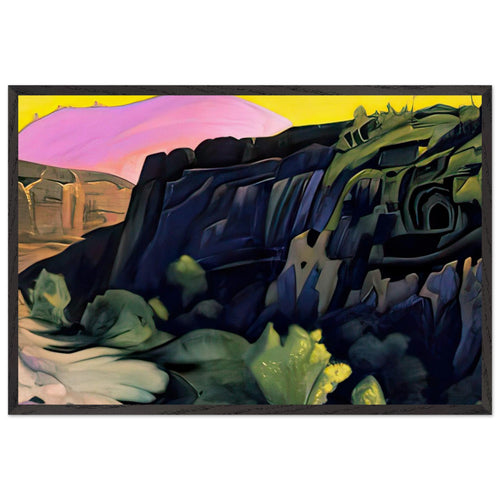 Ajanta. The Rock Temples by Nicholas Roerich, framed poster