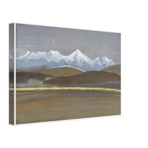 Ak-Tagh. Lenins Mountain by Nicholas Roerich, canvas, view 2