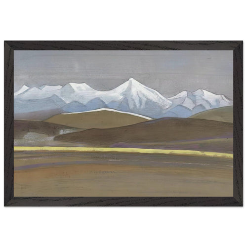 Ak-Tagh. Lenins Mountain by Nicholas Roerich, framed poster, view 2