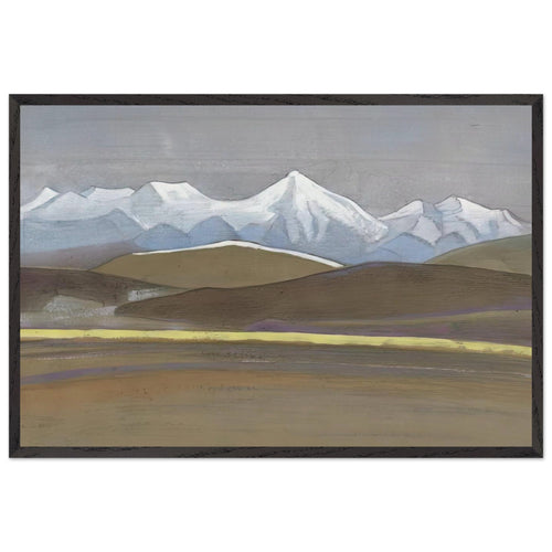 Ak-Tagh. Lenins Mountain by Nicholas Roerich, framed poster