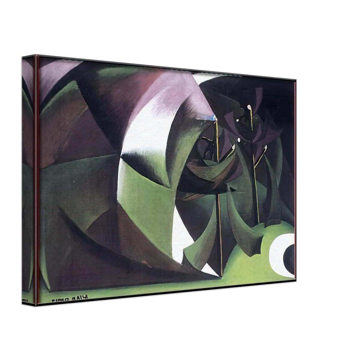 Alberi Mutilati by Giacomo Balla, canvas, view 2