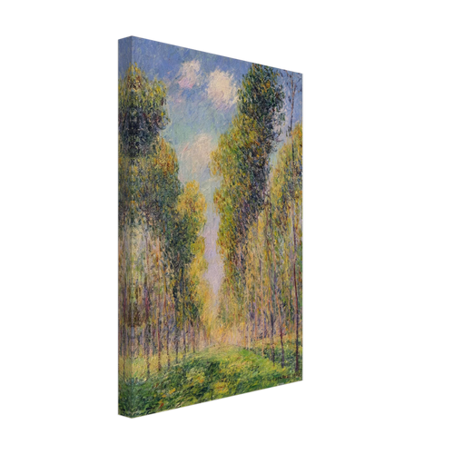 Alley of Poplars by Gustave Loiseau, canvas, view 2