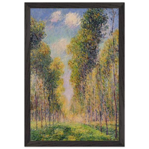 Alley of Poplars by Gustave Loiseau, framed poster, view 2