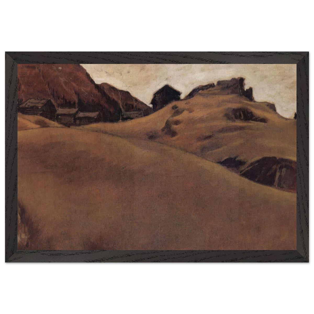 Almlandschaft Im Ötztal by Albin Egger-Lienz, framed poster, view 2
