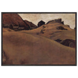 Almlandschaft Im Ötztal by Albin Egger-Lienz, framed poster, view 3