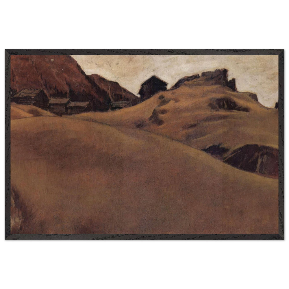 Almlandschaft Im Ötztal by Albin Egger-Lienz, framed poster
