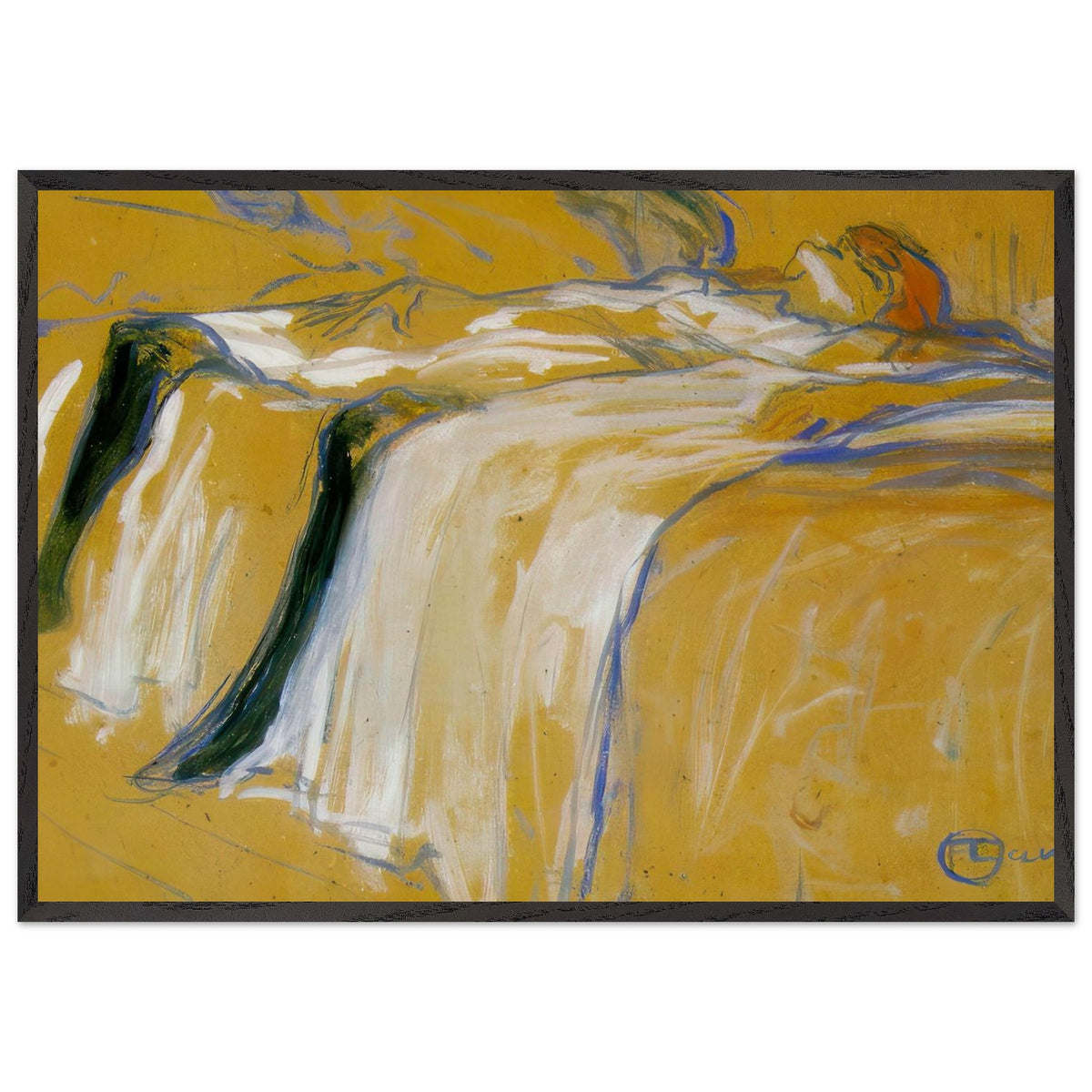 Alone by Henri de Toulouse-Lautrec, framed poster, view 3