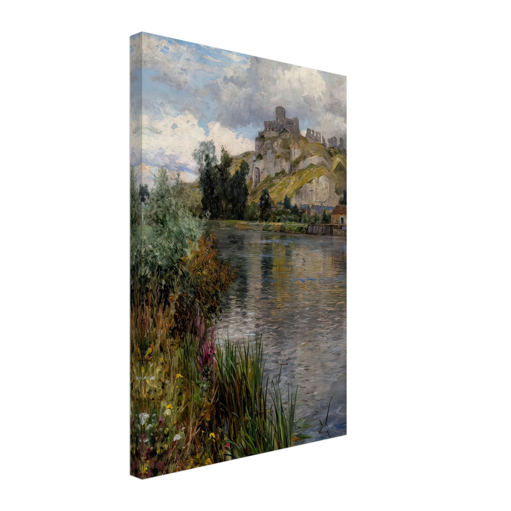 Along a River by Louis Aston Knight, canvas