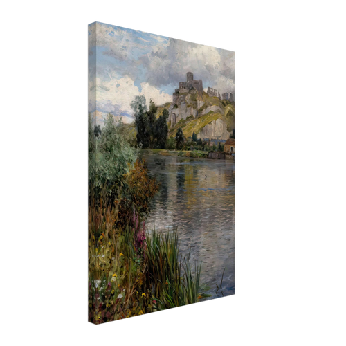 Along a River by Louis Aston Knight, canvas