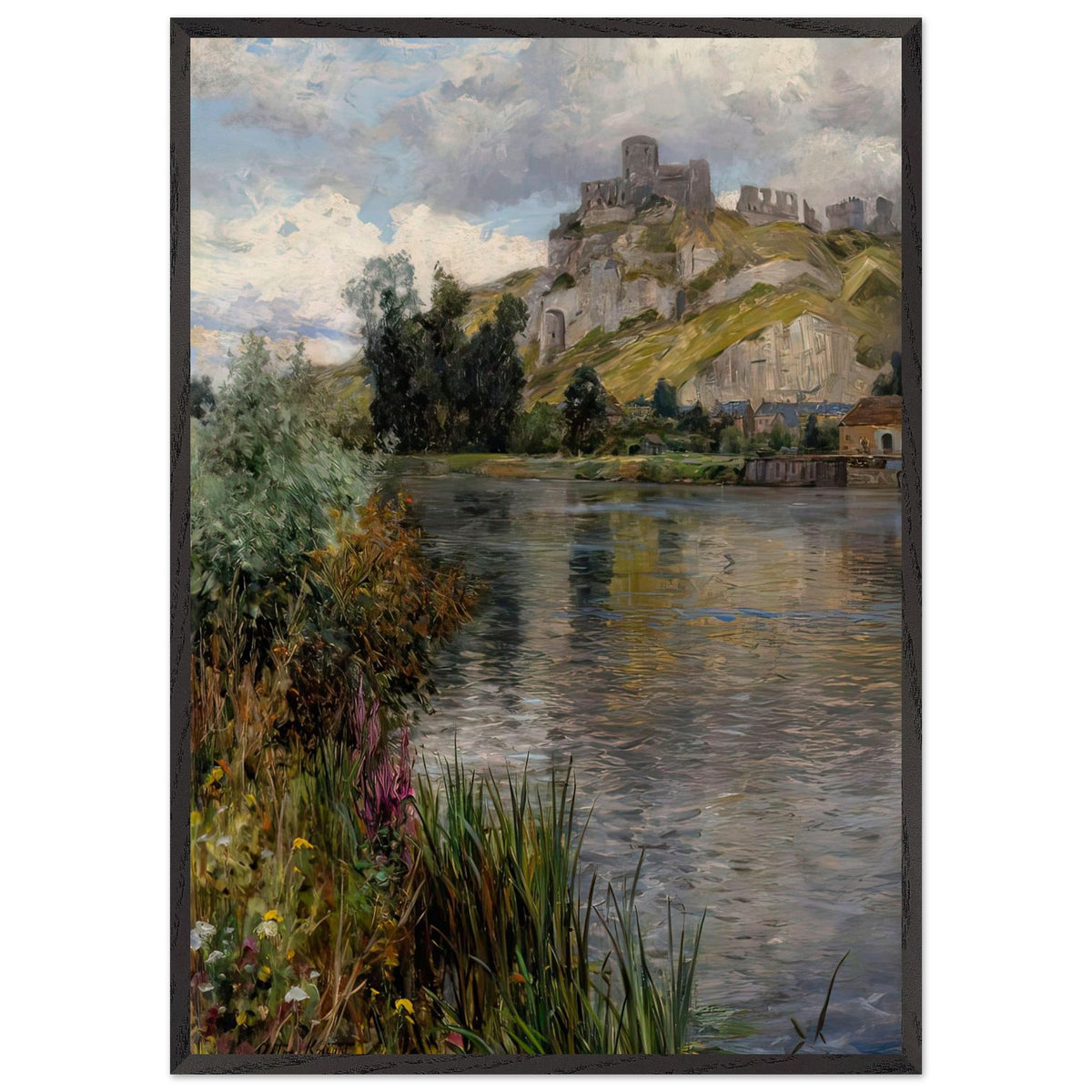 Along a River by Louis Aston Knight, framed poster, view 3