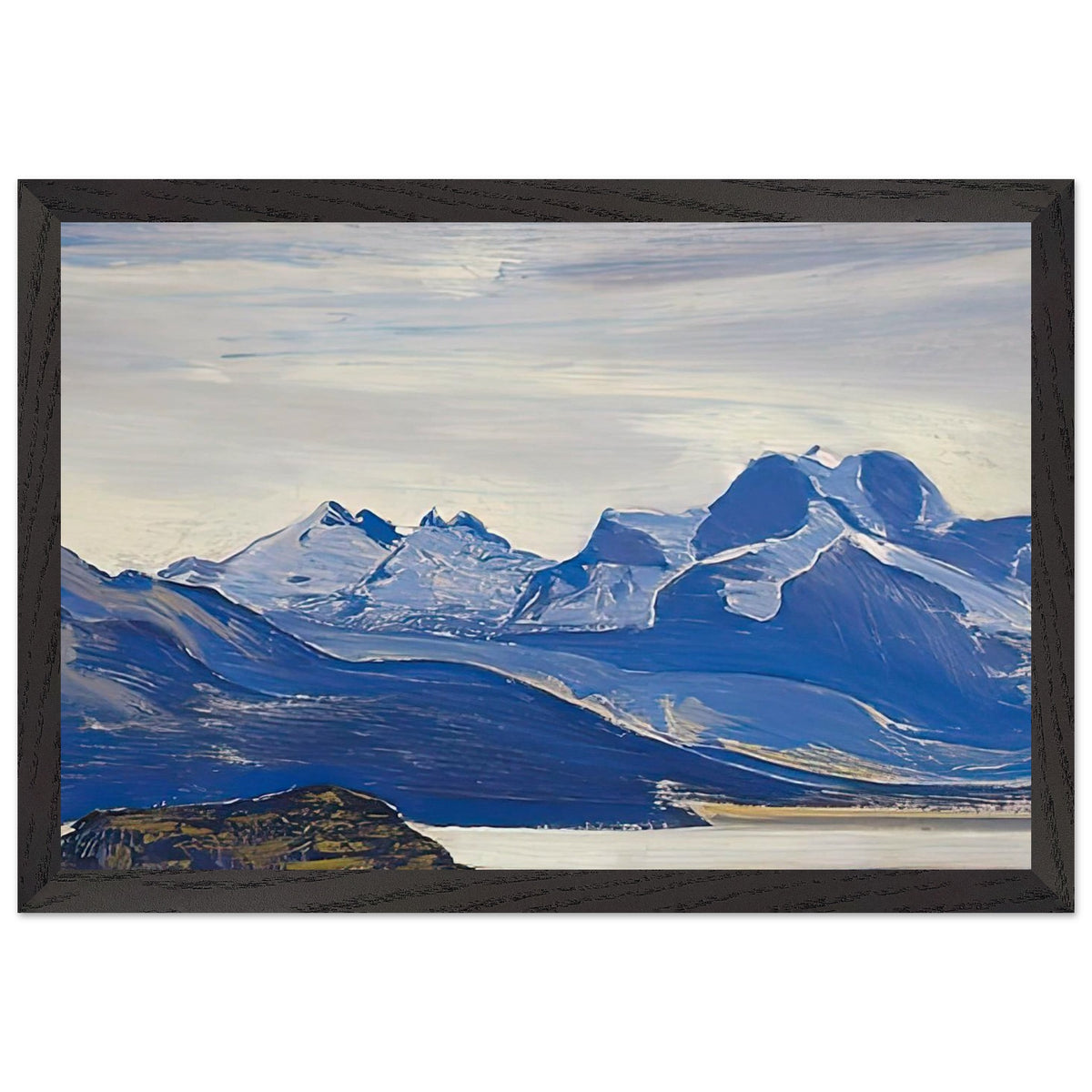 Alps (study) by Nicholas Roerich, framed poster, view 2