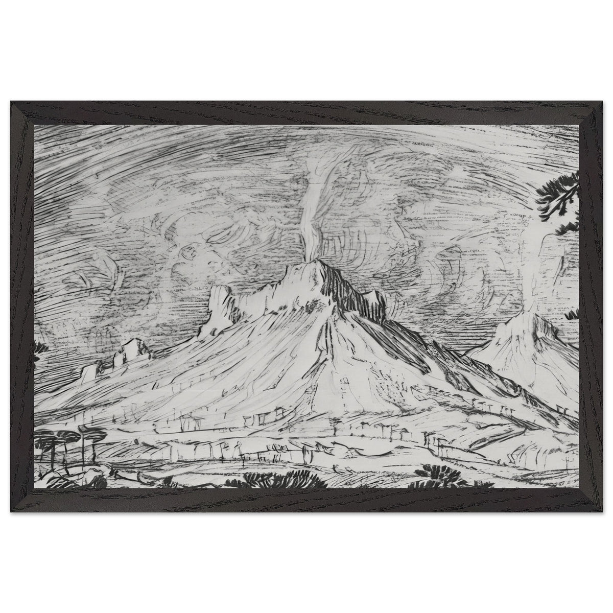 Altars in the Desert by Konstantin Bogaevsky, framed poster, view 2