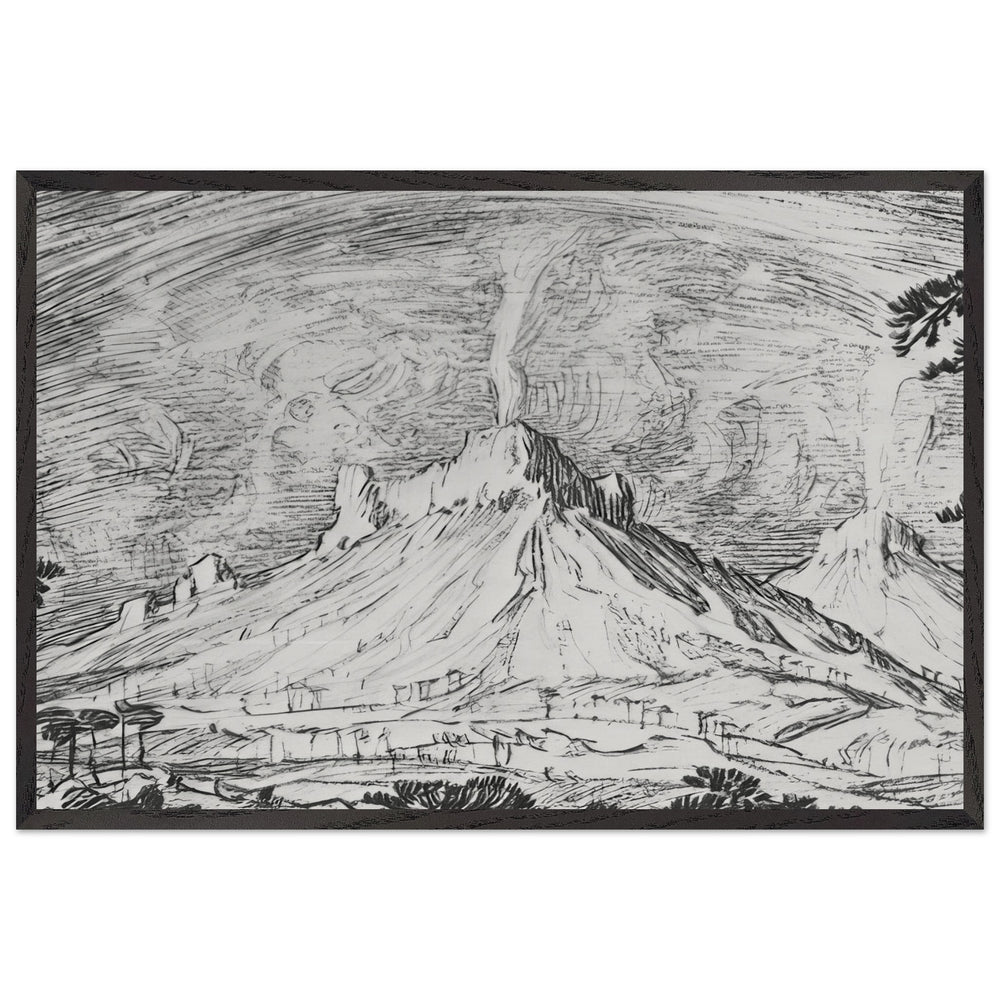 Altars in the Desert by Konstantin Bogaevsky, framed poster