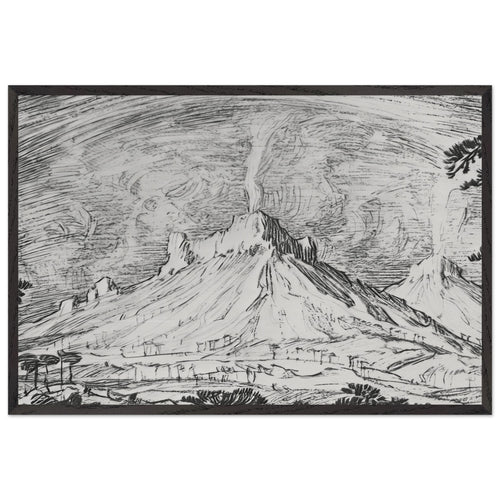 Altars in the Desert by Konstantin Bogaevsky, framed poster