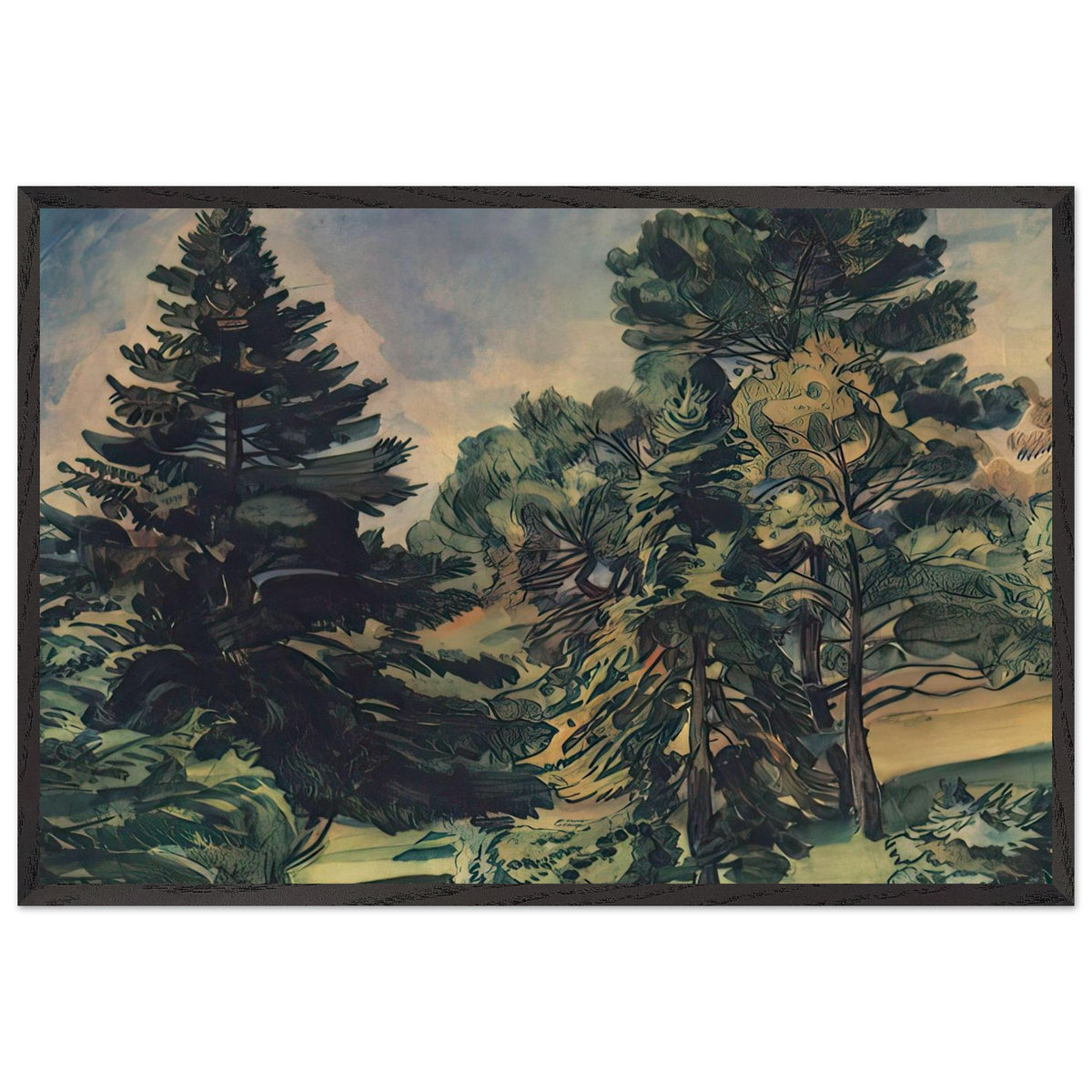 Alupka Park by Konstantin Bogaevsky, framed poster