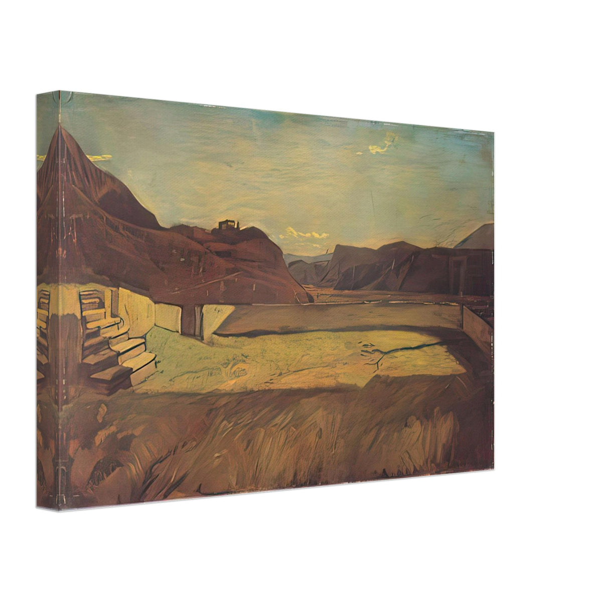 Am Kalvarienberg Bei Bozen by Albin Egger-Lienz, canvas, view 2