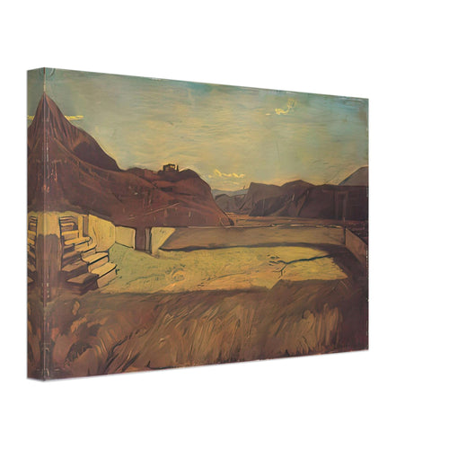 Am Kalvarienberg Bei Bozen by Albin Egger-Lienz, canvas, view 2