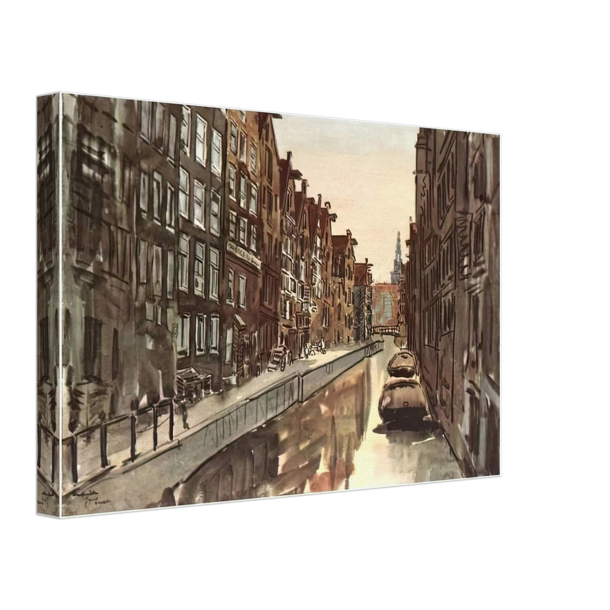 Amsterdam by Anna Ostroumova-Lebedeva, canvas, view 2