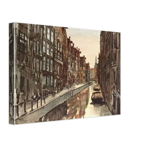 Amsterdam by Anna Ostroumova-Lebedeva, canvas, view 2