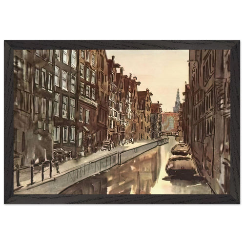 Amsterdam by Anna Ostroumova-Lebedeva, framed poster, view 2