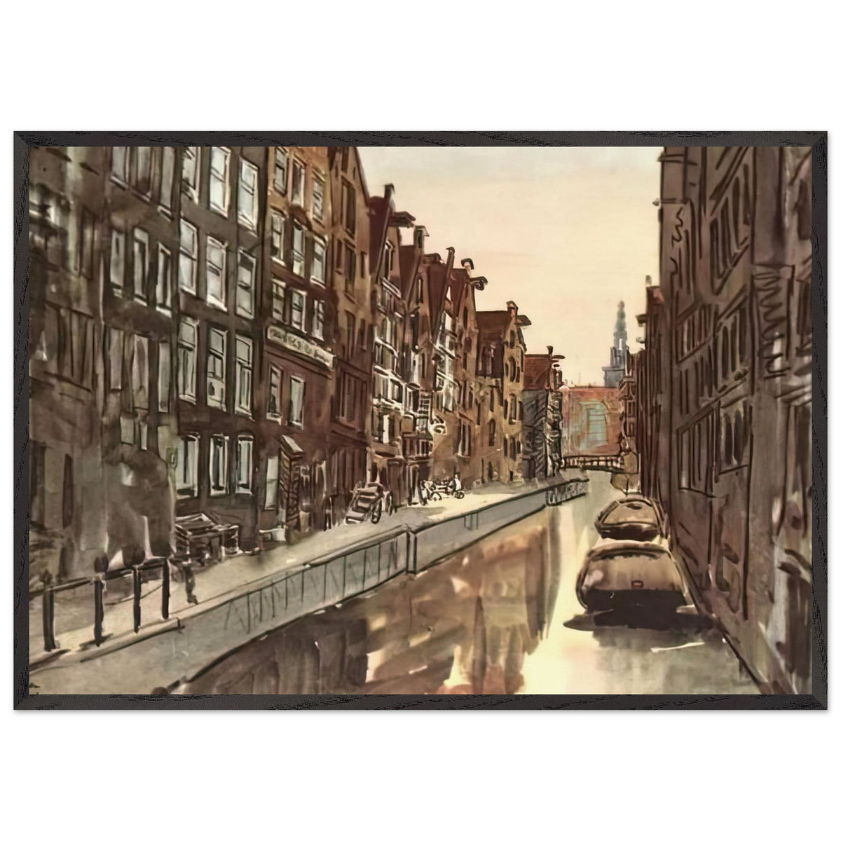 Amsterdam by Anna Ostroumova-Lebedeva, framed poster, view 3