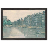 Amsterdam. The market of iron by Anna Ostroumova-Lebedeva, framed poster, view 2