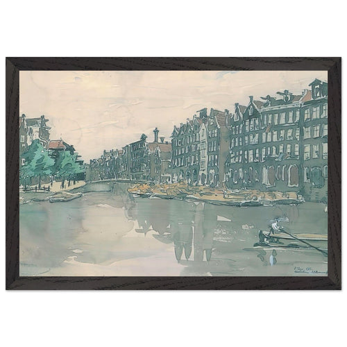Amsterdam. The market of iron by Anna Ostroumova-Lebedeva, framed poster, view 2