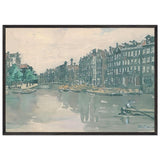 Amsterdam. The market of iron by Anna Ostroumova-Lebedeva, framed poster, view 3