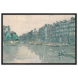 Amsterdam. The market of iron by Anna Ostroumova-Lebedeva, framed poster