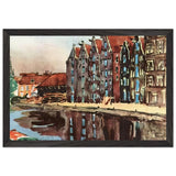 Amsterdam. The Old Warehouses by Anna Ostroumova-Lebedeva, framed poster, view 2