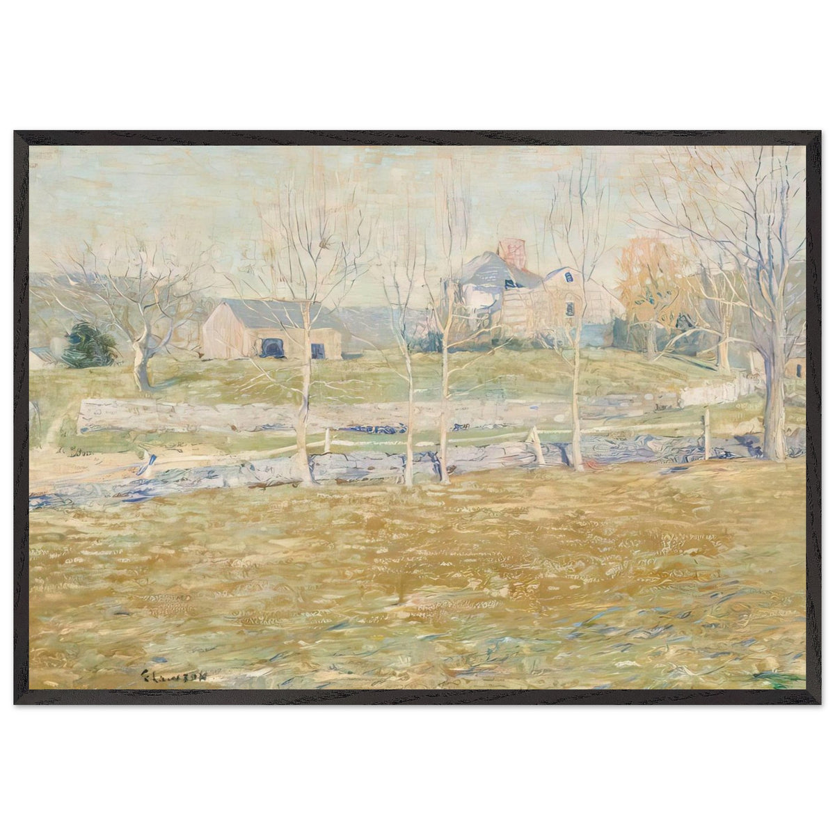 An Abandoned Farm by Ernest Lawson, framed poster, view 3