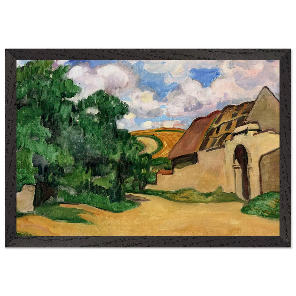 An Abandoned Farm by Louis Valtat, framed poster, view 2