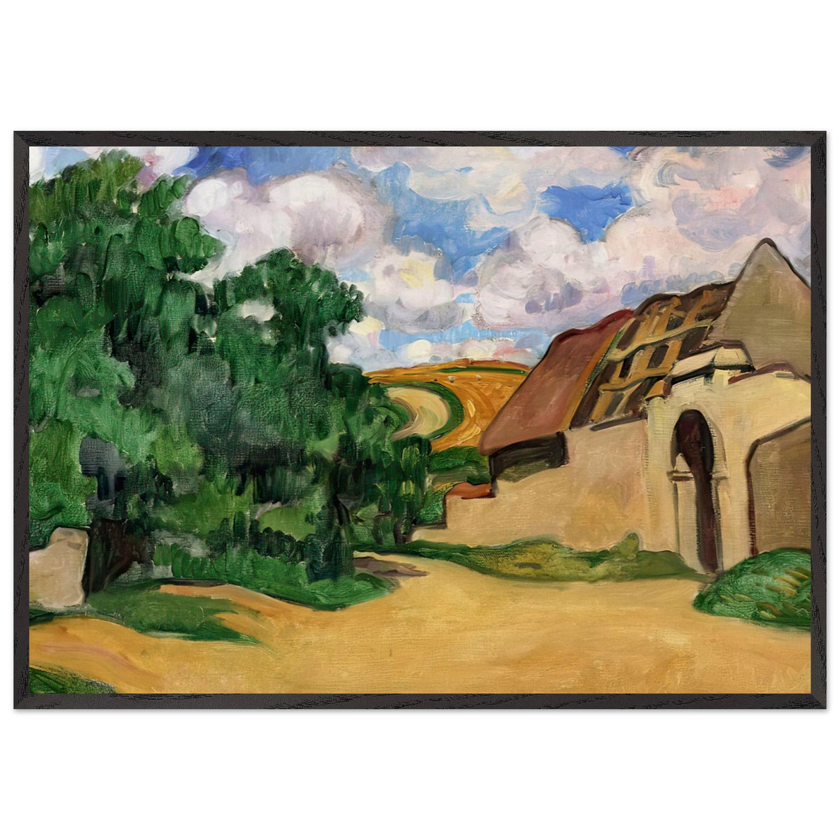 An Abandoned Farm by Louis Valtat, framed poster, view 3