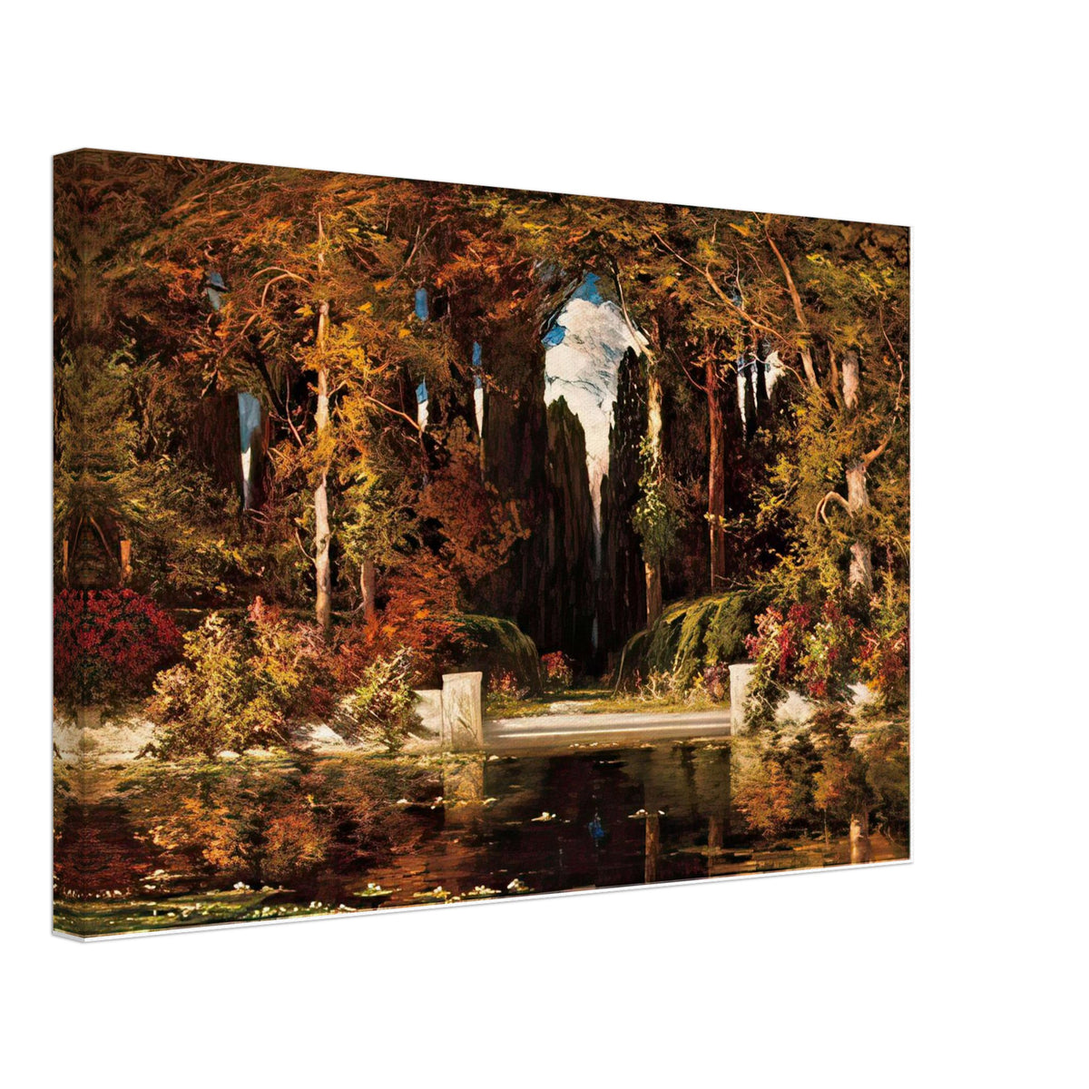 An Italianate Landscape by Vilhelms Purvitis, canvas