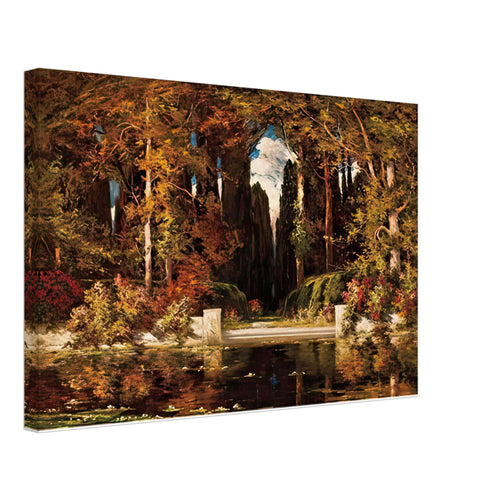 An Italianate Landscape by Vilhelms Purvitis, canvas