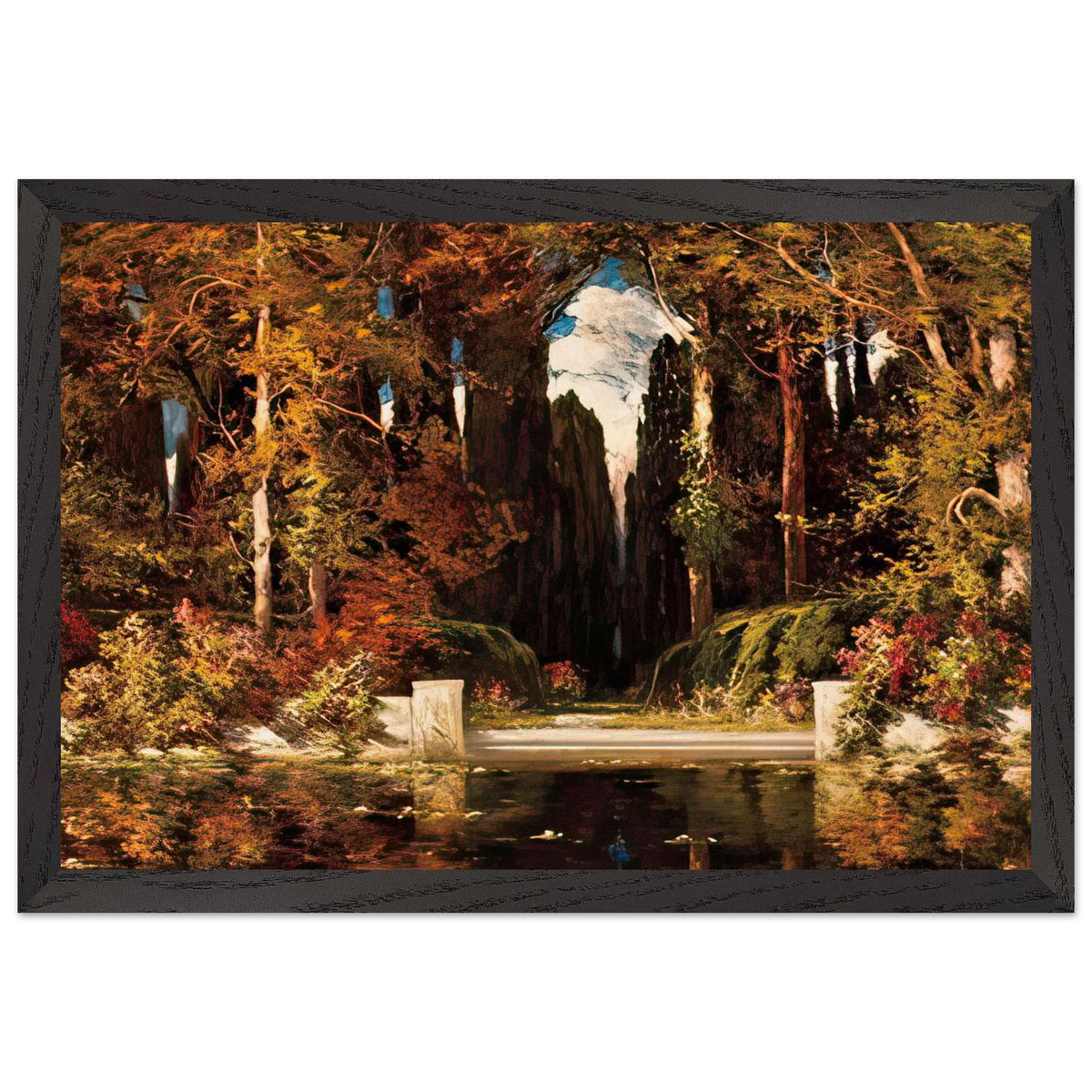 An Italianate Landscape by Vilhelms Purvitis, framed poster, view 2