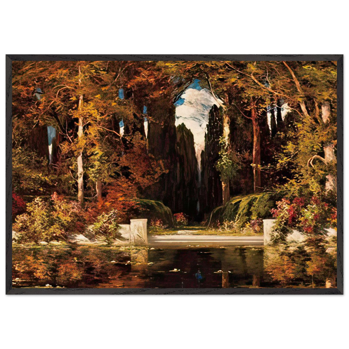 An Italianate Landscape by Vilhelms Purvitis, framed poster, view 3