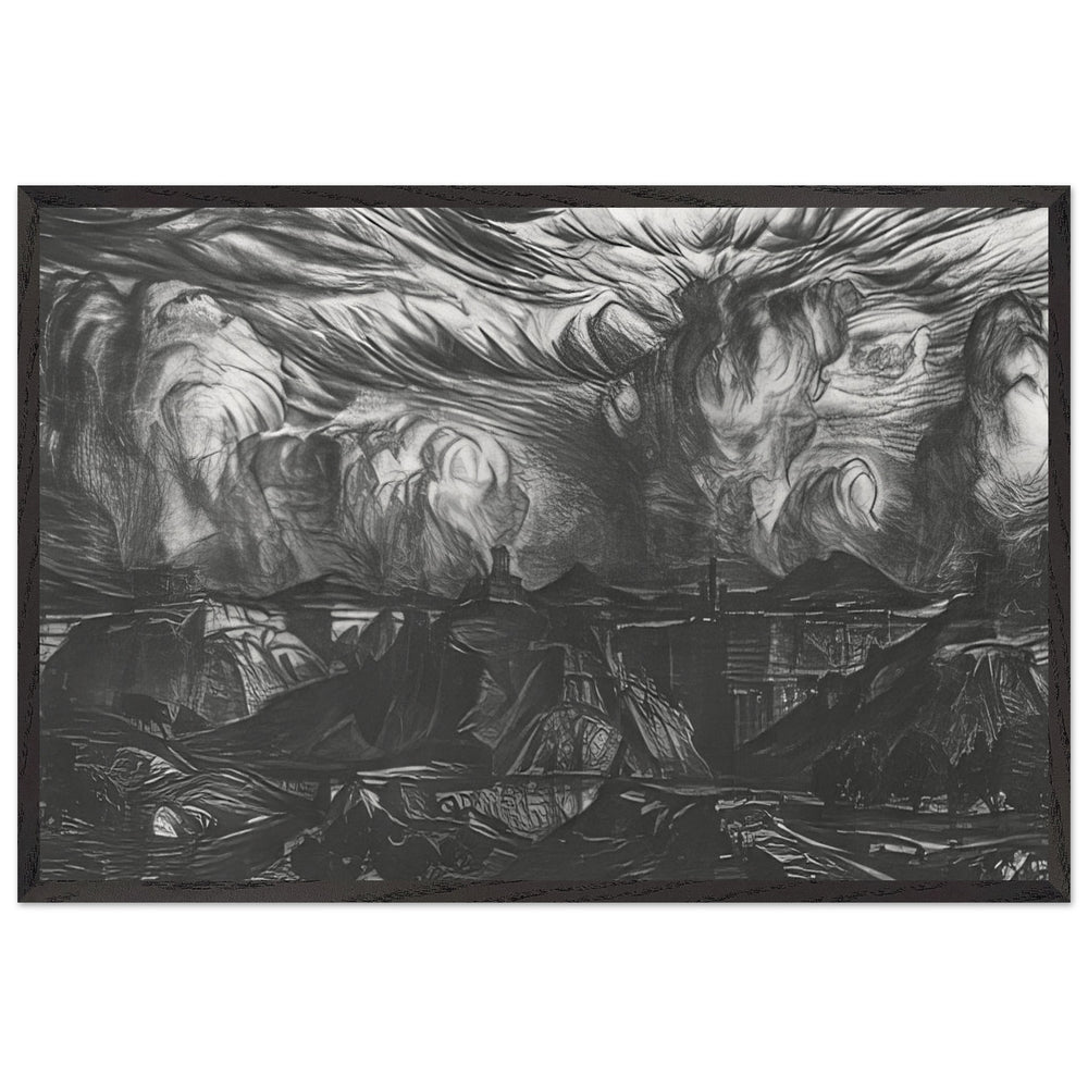 Ancient Land by Konstantin Bogaevsky, framed poster