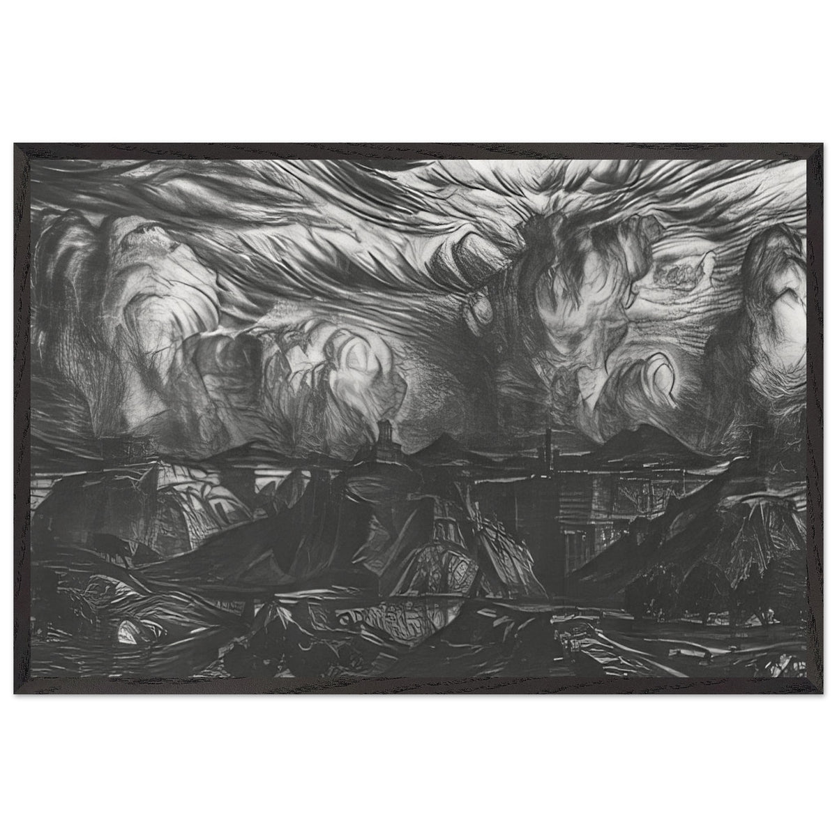Ancient Land by Konstantin Bogaevsky, framed poster