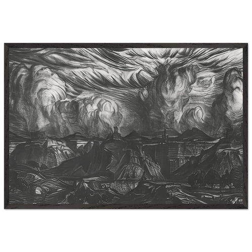 Ancient Land by Konstantin Bogaevsky, framed poster