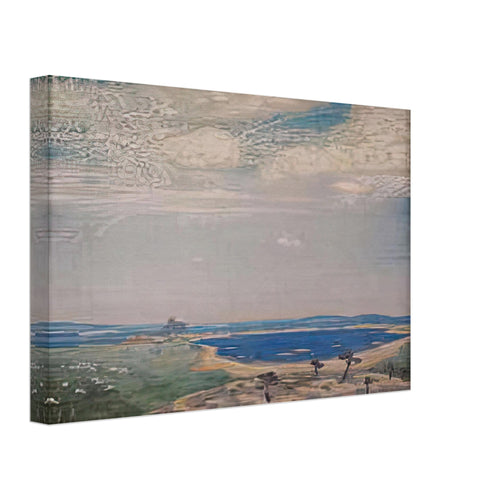 Ancient Landscape by Nicholas Roerich, canvas, view 2