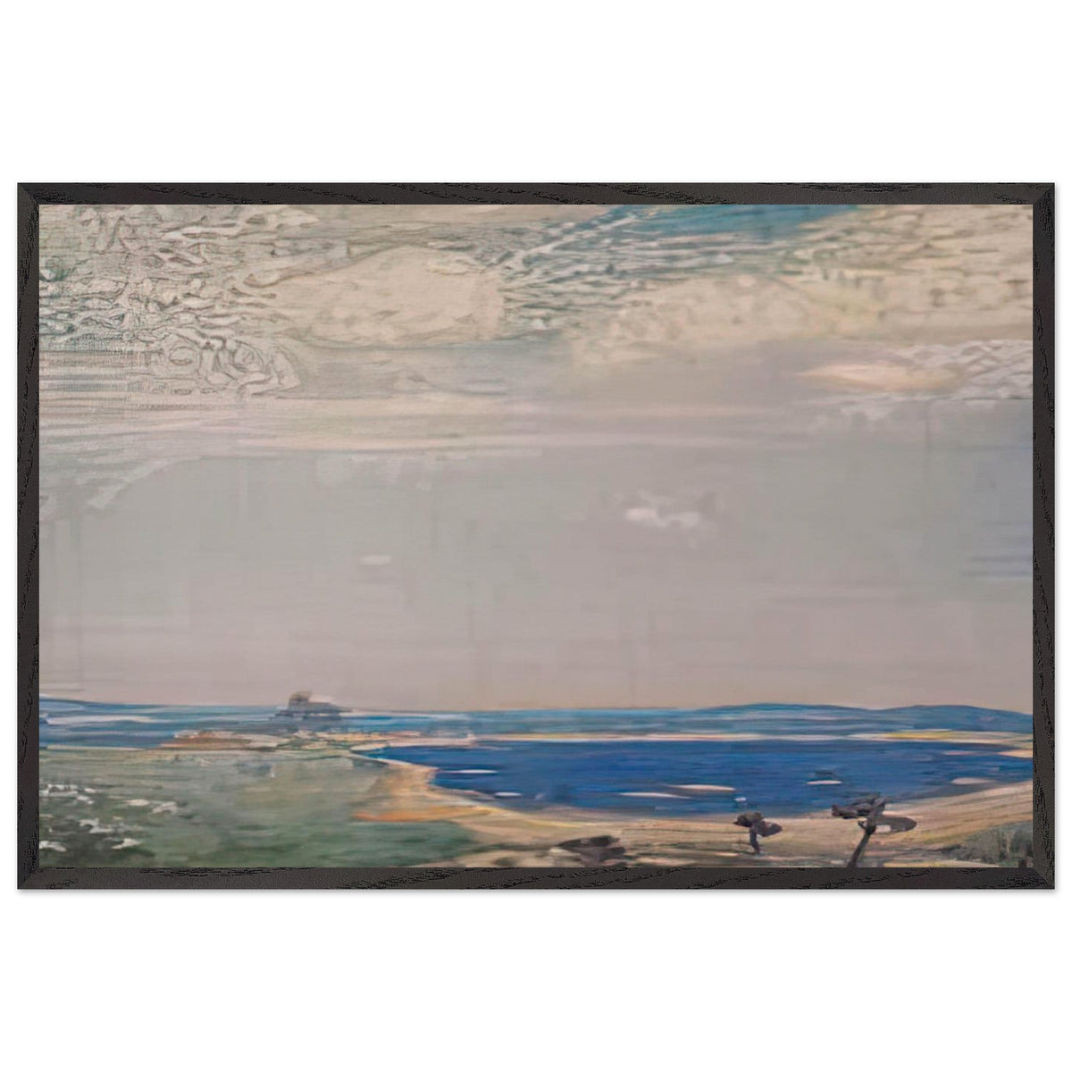 Ancient Landscape by Nicholas Roerich, framed poster